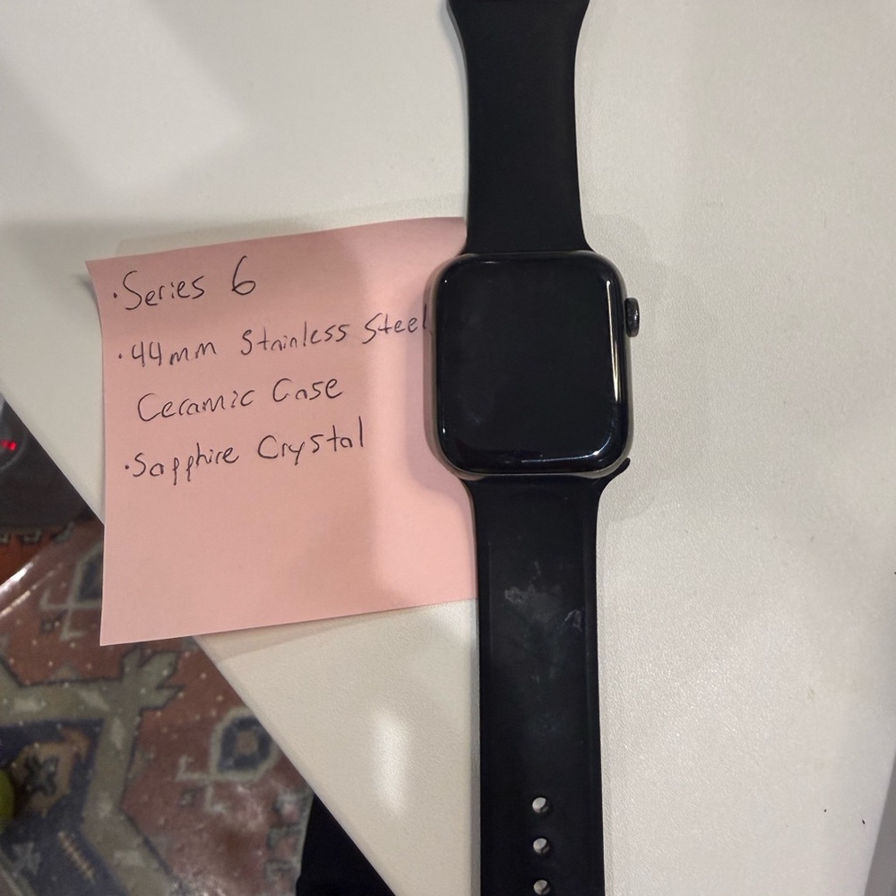 Apple Watch Series 6 44mm Black Ceramic Case Smartwatch